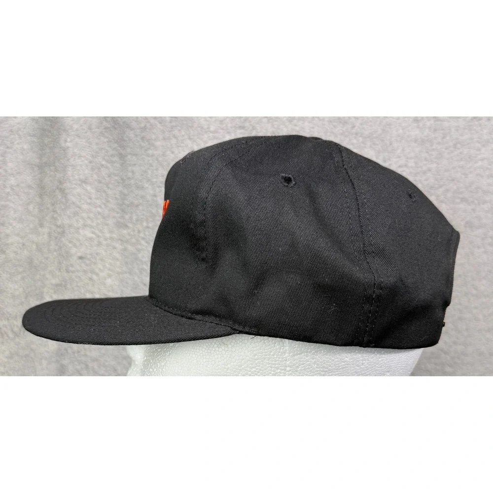 Graham Caps Hooters Snapback Hat Mens OSFA Black Orlando FL Vintage Made in USA